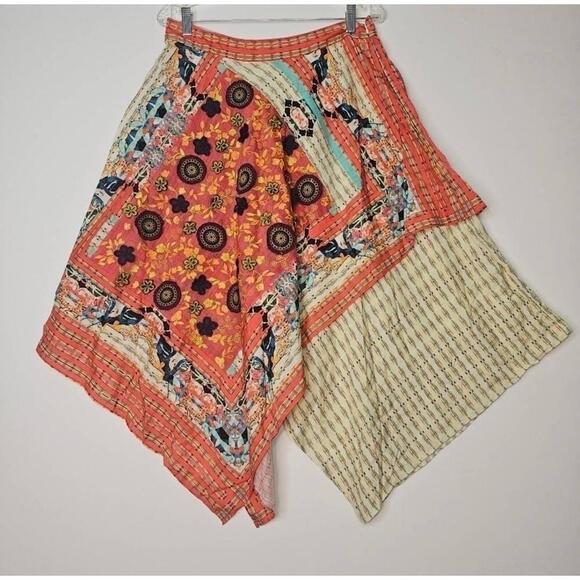 Anthropologie Dresses & Skirts - NWT Anthropologie Bhanuni Asymmetrical 3D Applique Skirt Size 12